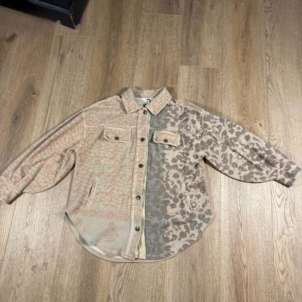Free People Printed Ruby Shacket Jacket In Mixed … - image 4